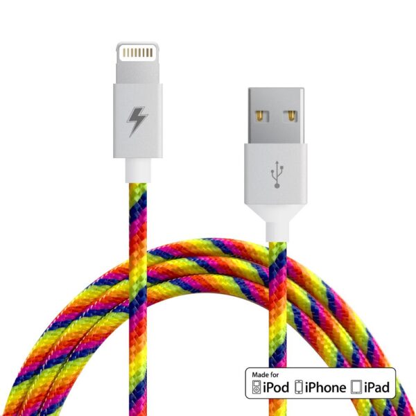 Rainbow Lightning Cable (5 ft / 1.5m longitud)